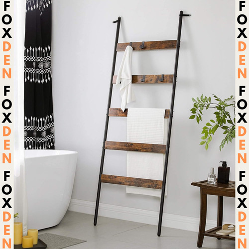 Tall rustic towel - towel, rack
