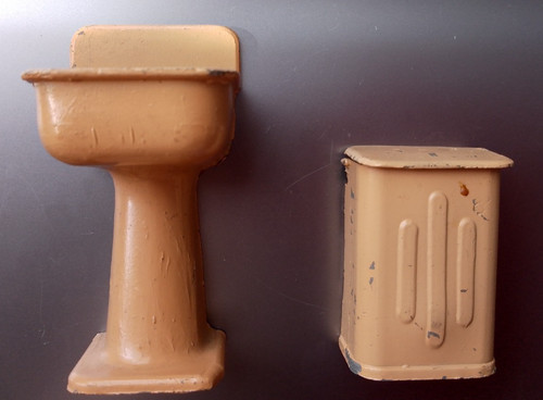 Dolls house furniture - house, vintage