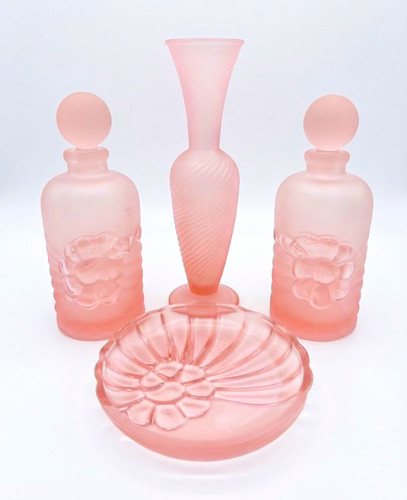 Vintage sowerby pink - vintage, frosted