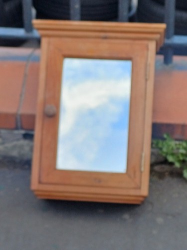 Vintage pine cupboard wall - pine,