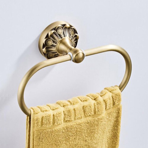 Vintage brass carved floral - brass,