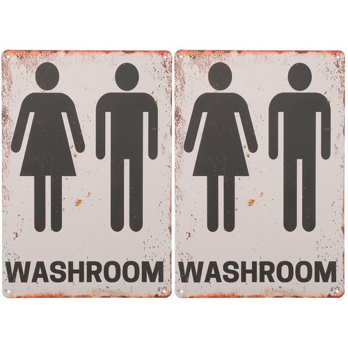 2pcs vintage bathroom tin - 2pcs,