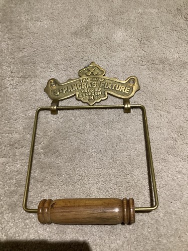 Vintage brass toilet - toilet, roll