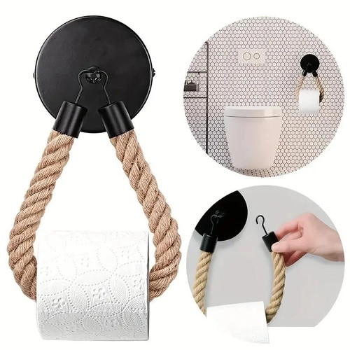 Hemp rope toilet roll - toilet,