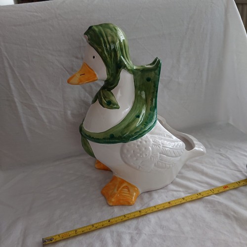 Large vintage ceramic duck - vintage,
