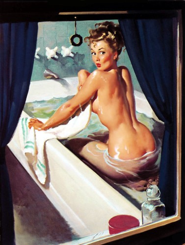 Bathroom pin retro - bathroom,