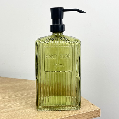 Vintage glass soap dispenser - glass,