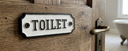 Toilet sign iron - antique, retro