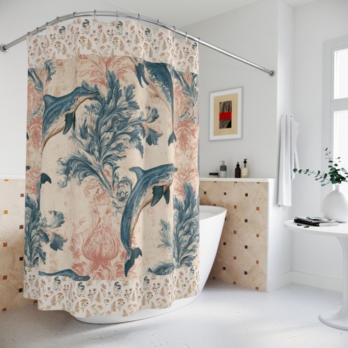 Vintage dolphins shower - vintage,