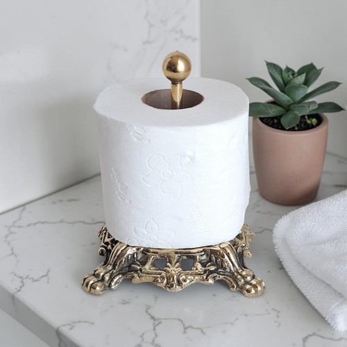 Solid brass toilet paper - toilet,