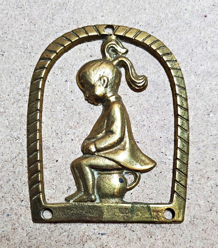 Vintage solid brass