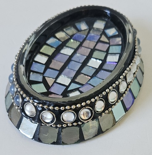 Vintage black mirrored mosaic - mirrored,
